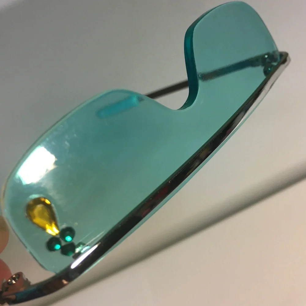 Cute Retro Style Teal Doll Sunglasses - Picture 8 of 12